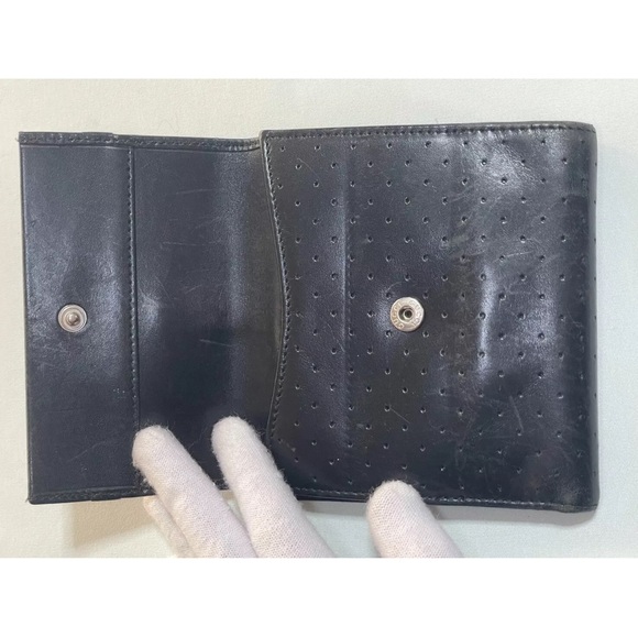 GUCCI Black Bi-fold Wallet Punching Design GG 115080 2067 - Picture 8 of 15